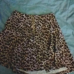 chetah print skirt